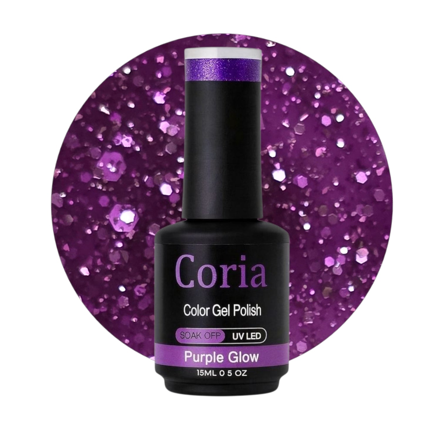 Image of Oja Semi Coria 15 ml Purple Glow 124
