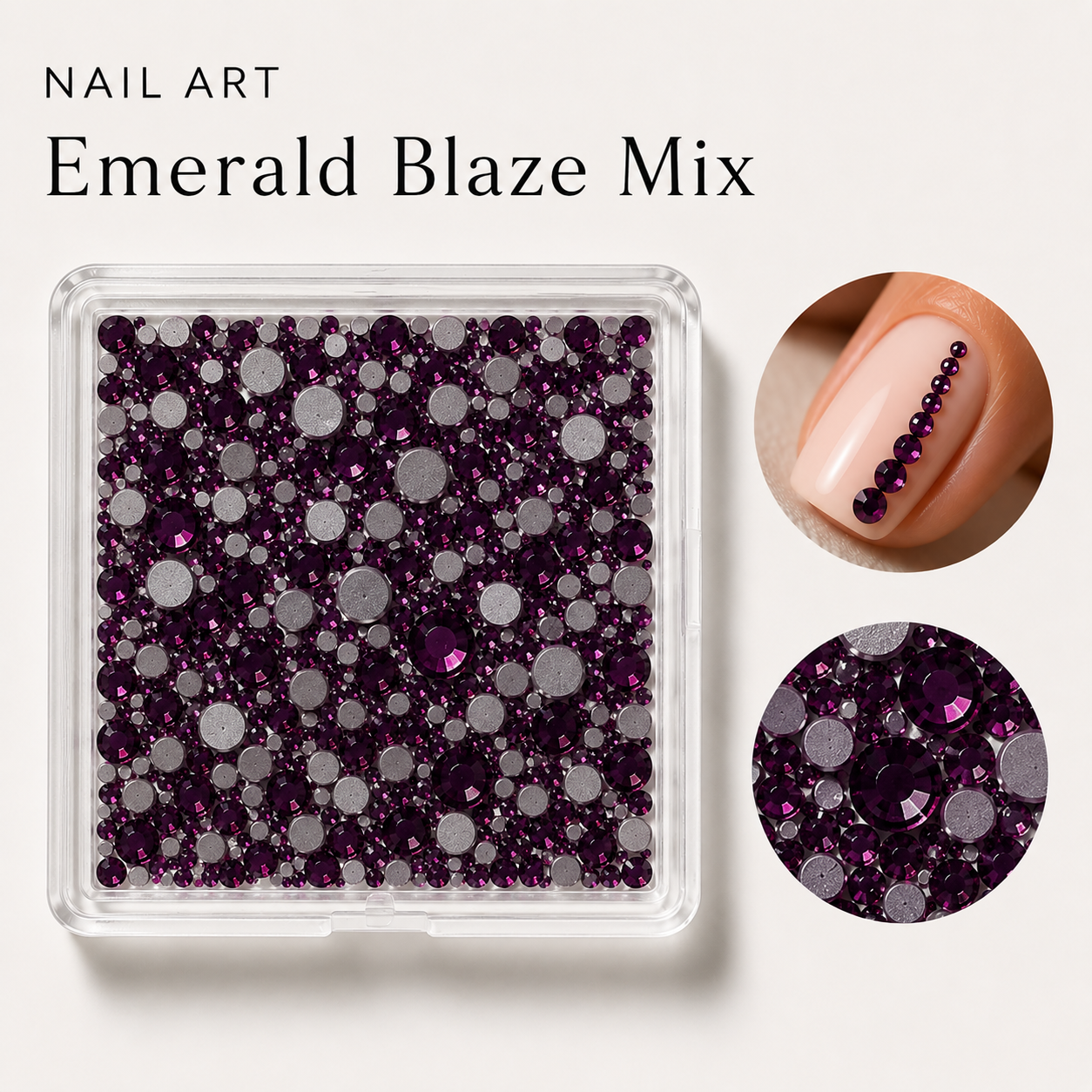 Image of Nail Art Emerald Blaze Mix