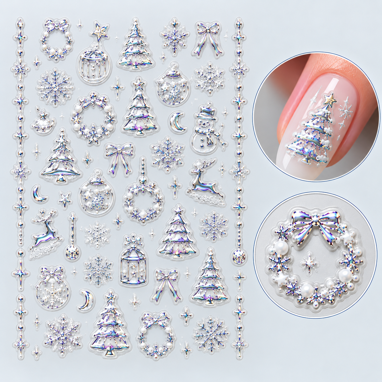 Image of Sticker Nail Art 254 Snow