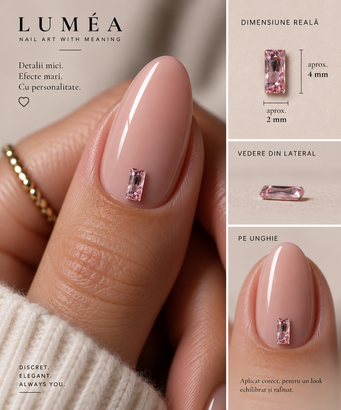 Image of Decor Nail Art Lumèa Ely Midi