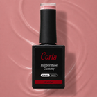 Baza Rubber Gummy Coria 43 Perfect French Nude 15 ml – flacon negru pe fundal roz