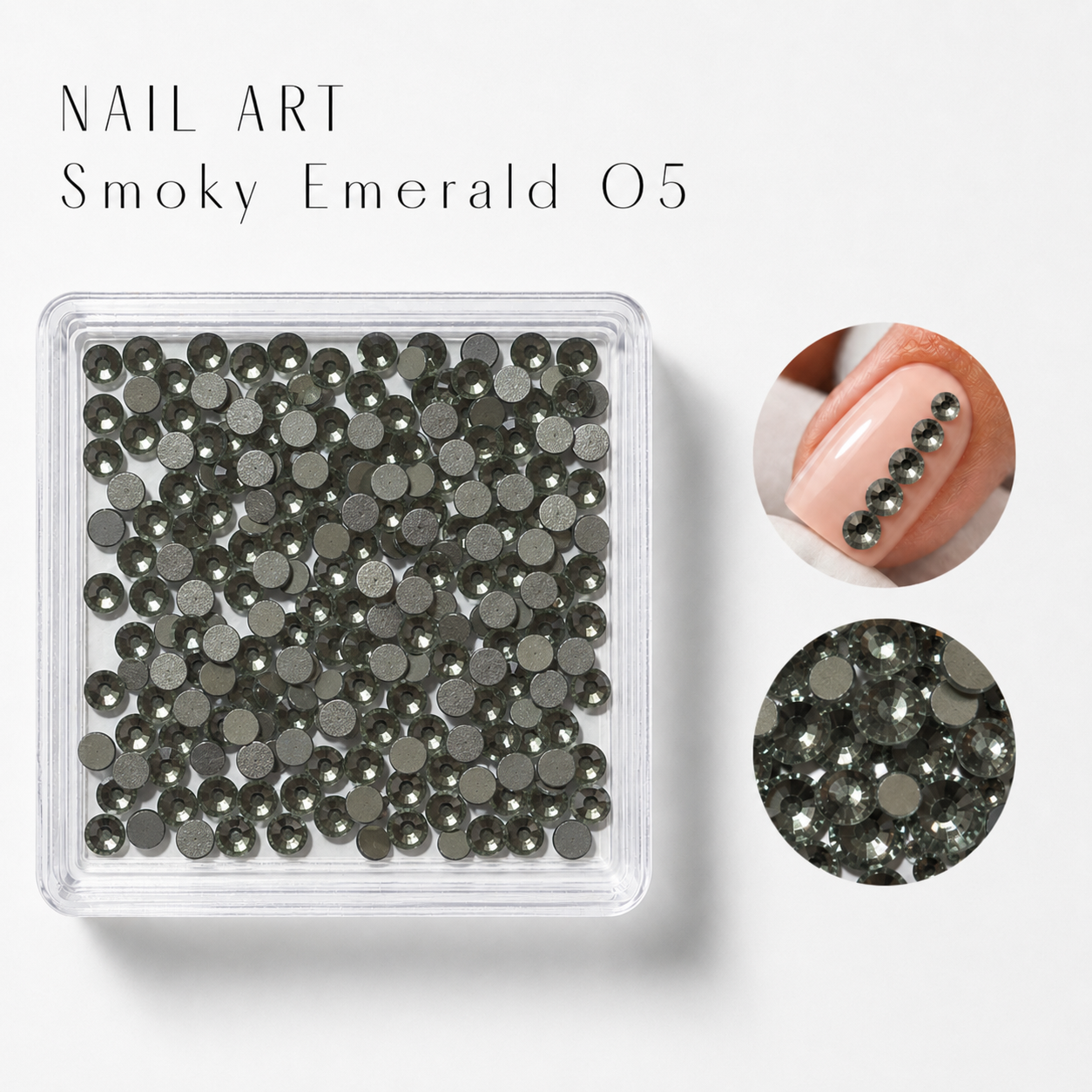Image of Nail Art Smoky Emerald 05