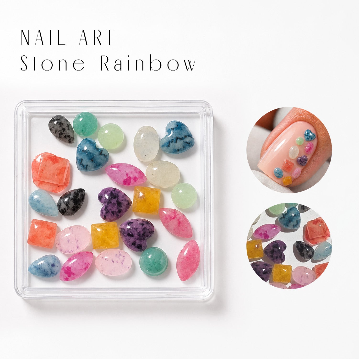 Image of Nail Art Stone Rainbow