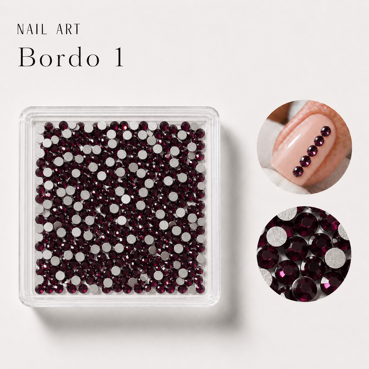 Image of Nail Art Bordo 1