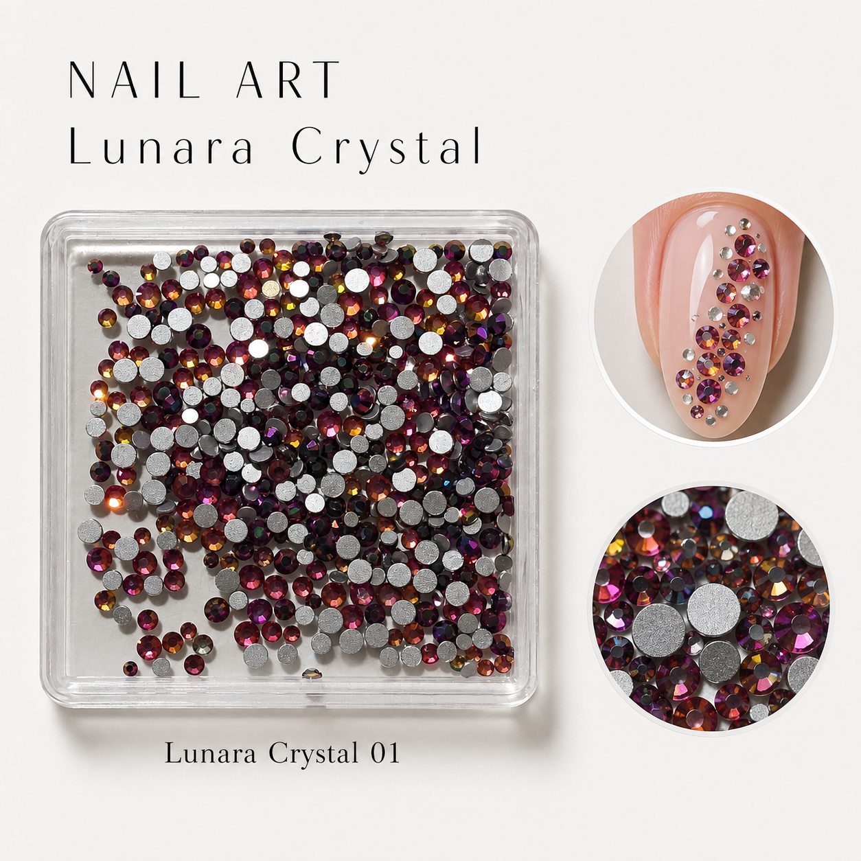 Image of Nail Art Lunara Crystal