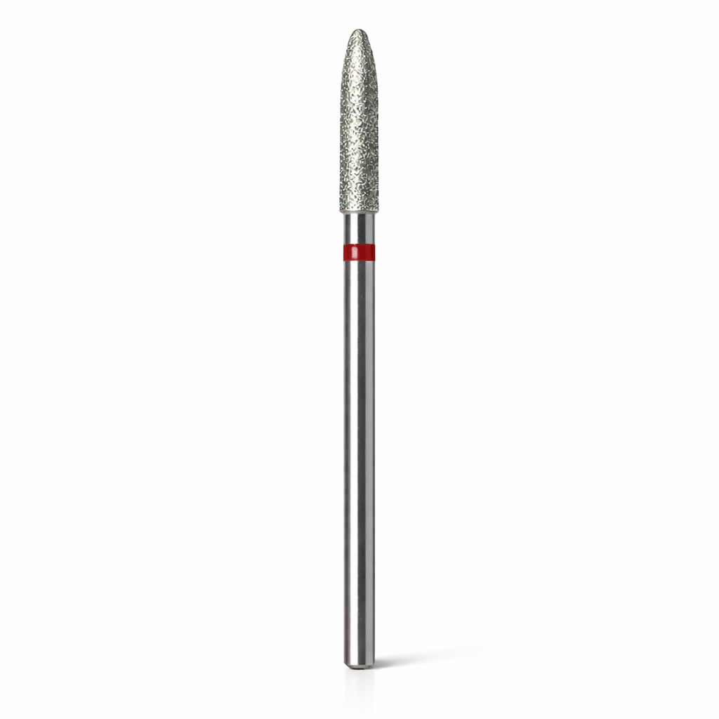 Image of Bit cilindru subtire rosu, pentru cuticula 3.5mm ZAST