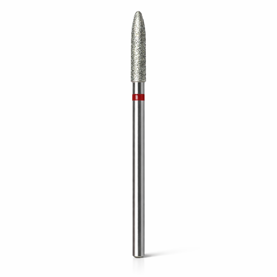 Bit cilindru subțire roșu pentru cuticule 3,5 mm ZAST