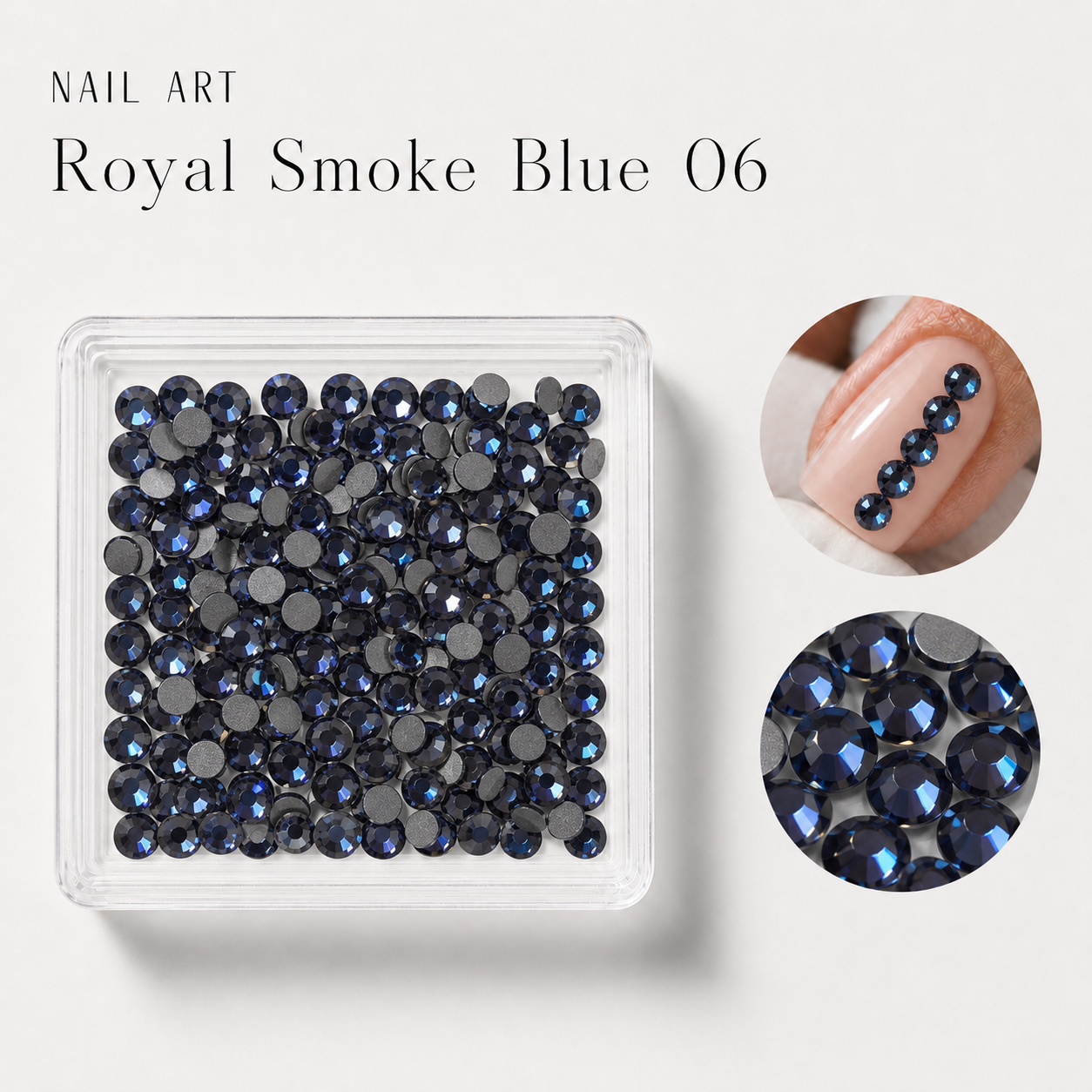 Image of Nail Art Royal Smoke Blue 06