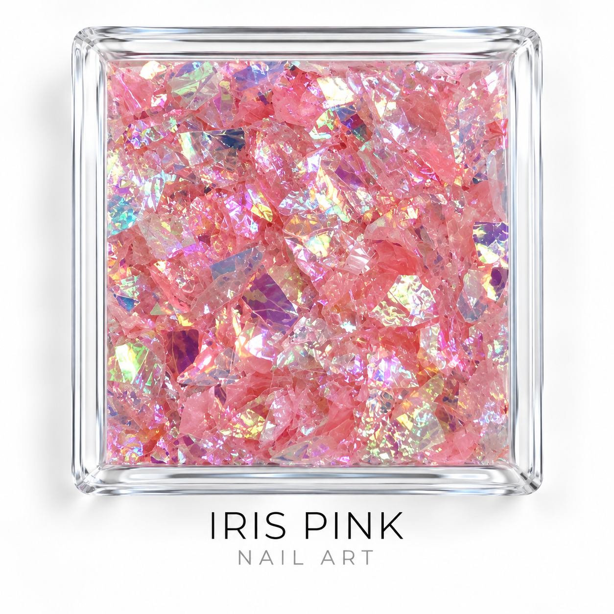 Image of Nail Art Flakes Iris Pink