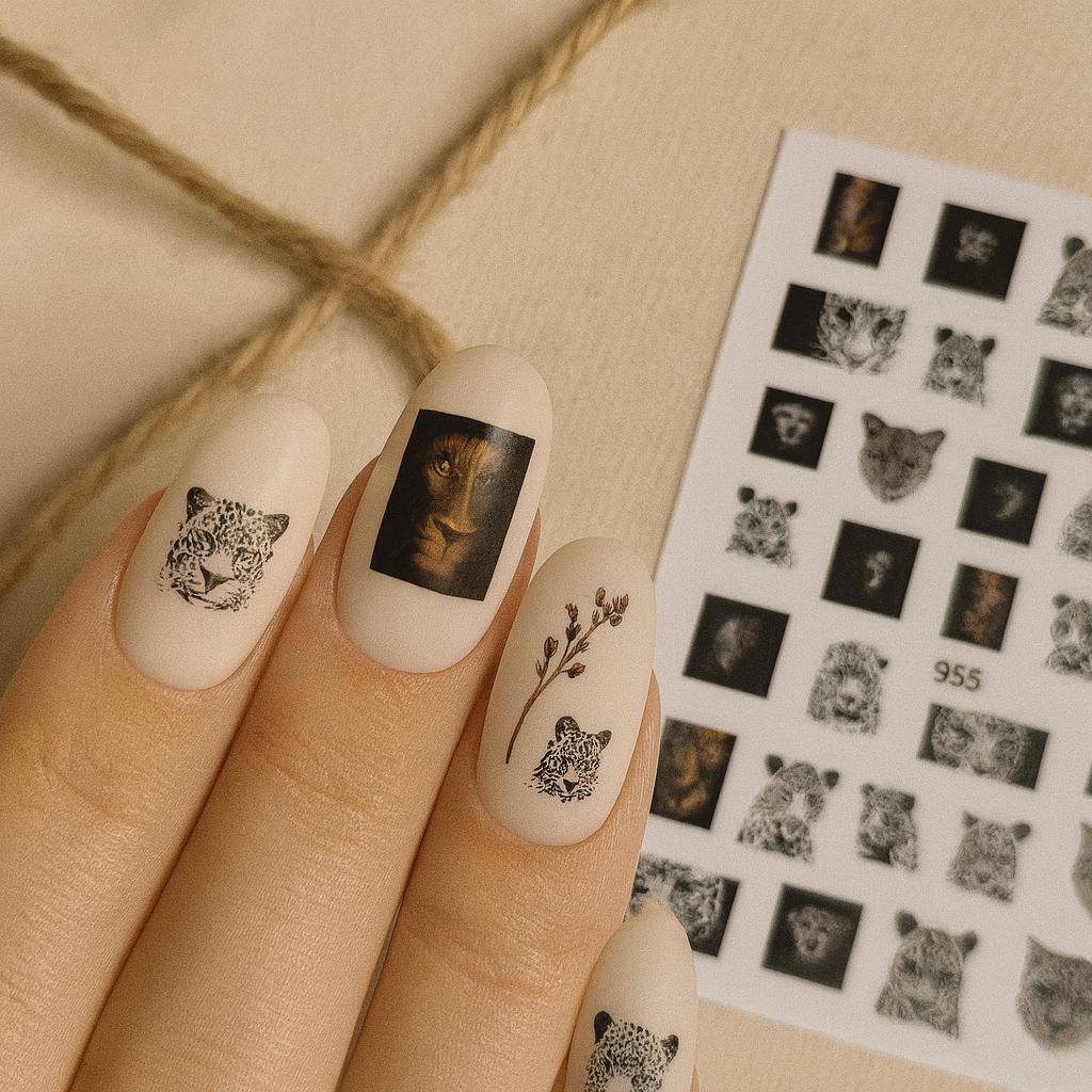 Image of Sticker Unghii Jungle 955