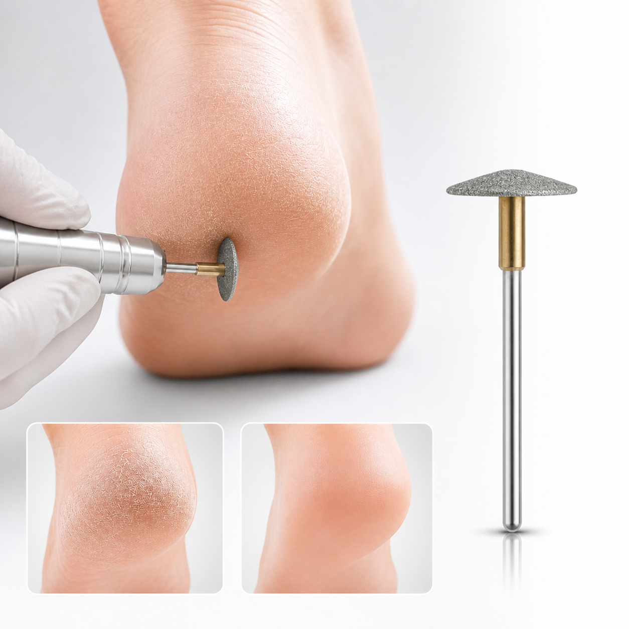 Image of Bit pedichiura pododisc cap abraziv pentru calcaie 3.0x19mm CALUS