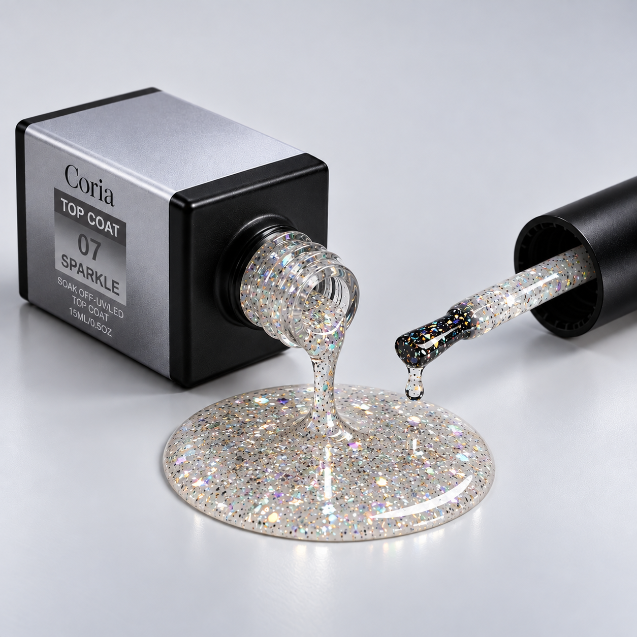 Top Coat Glitter 15ml 07