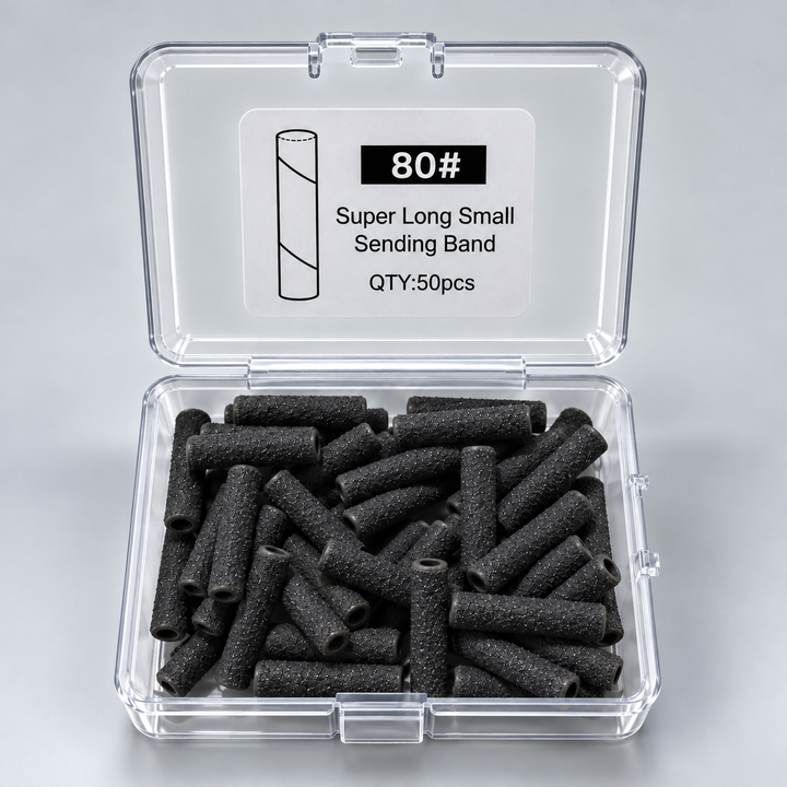 Cilindri Abrazivi Granulatie 80 Negru-50pcs SuperLong