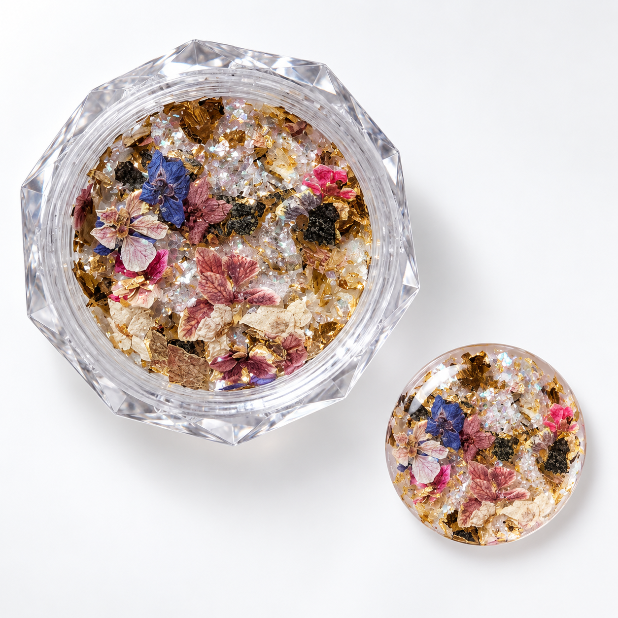 Image of Nail Art Fleur Glass 02