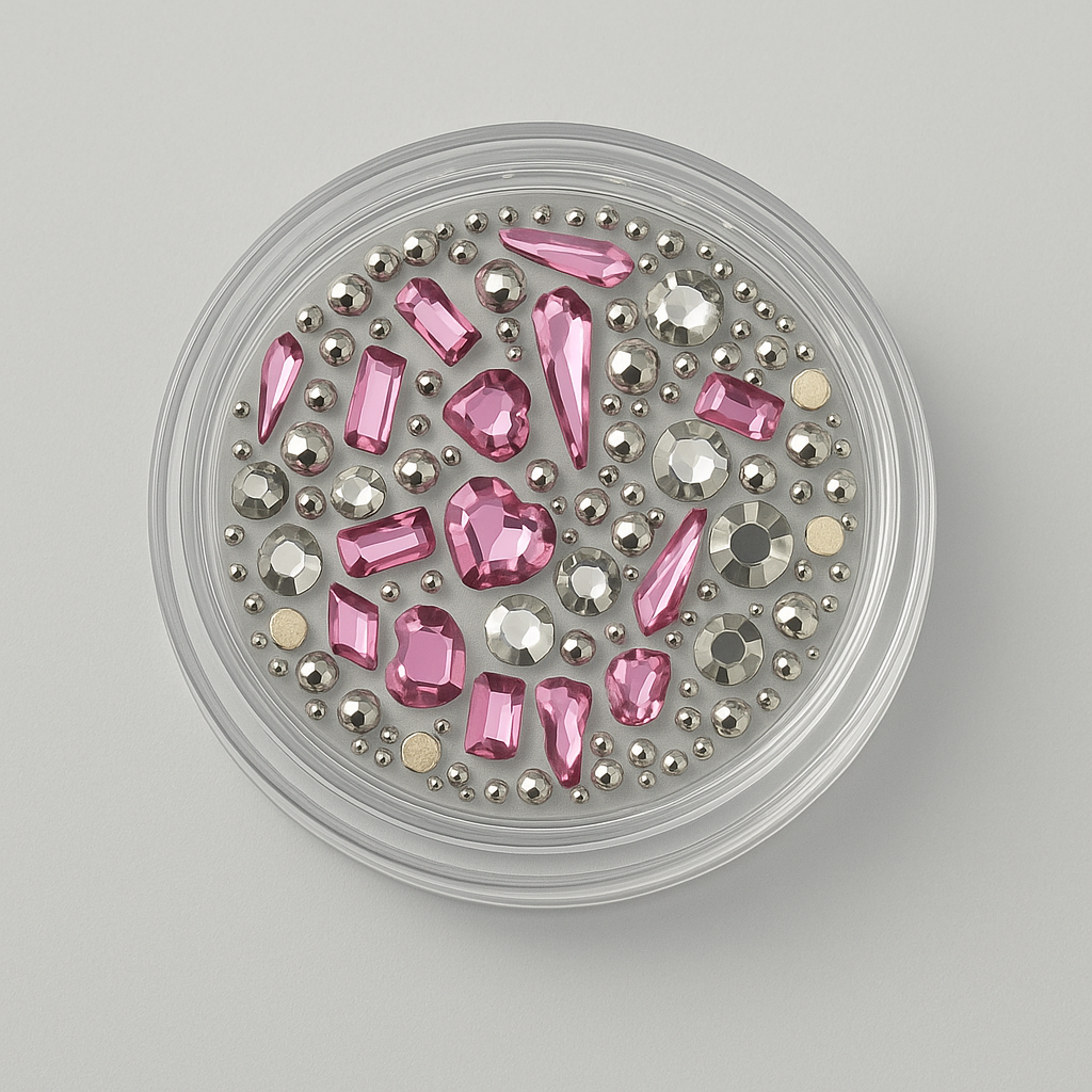 Decor Unghii Strasuri GlamBox Pink
