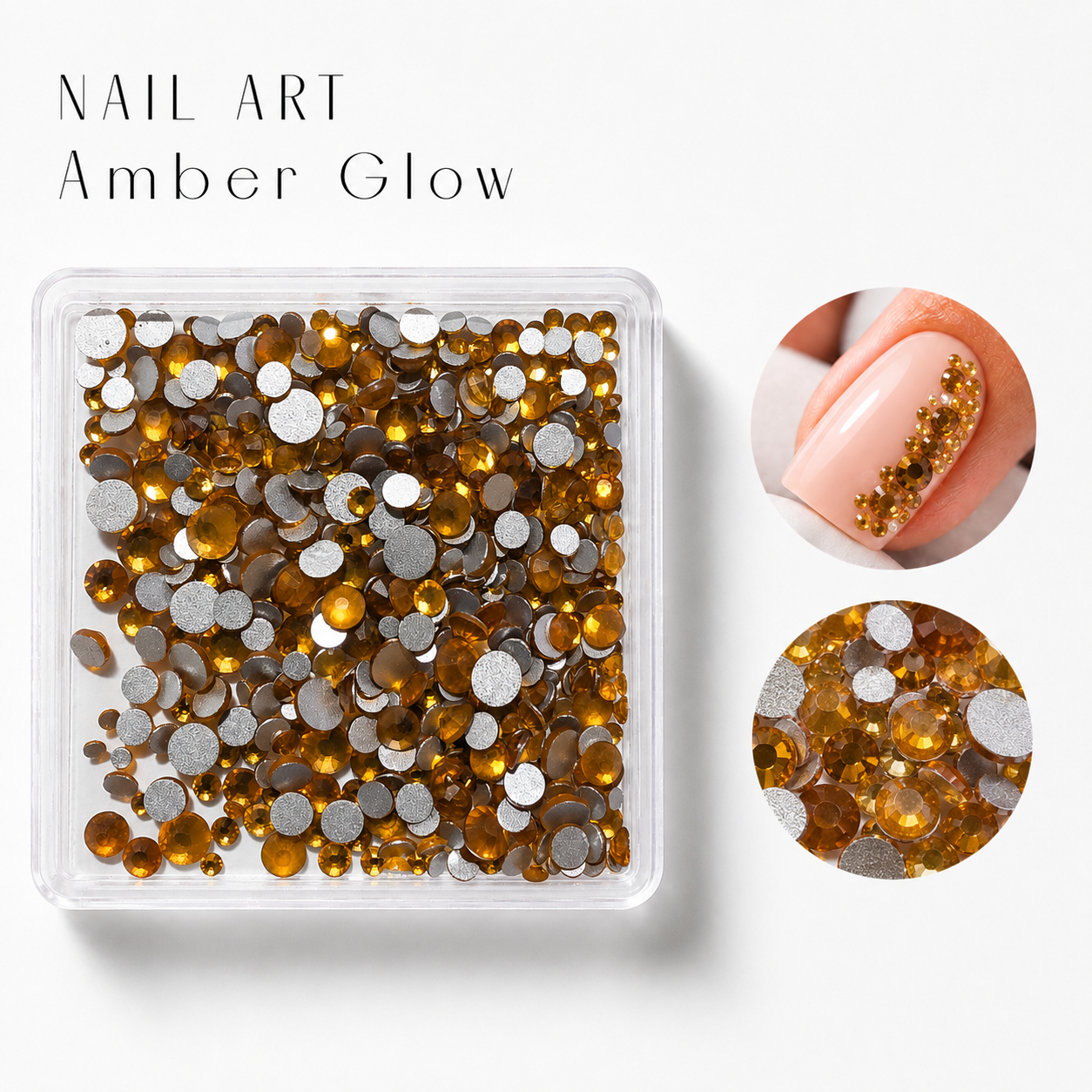 Image of Nail Art Amber Glow