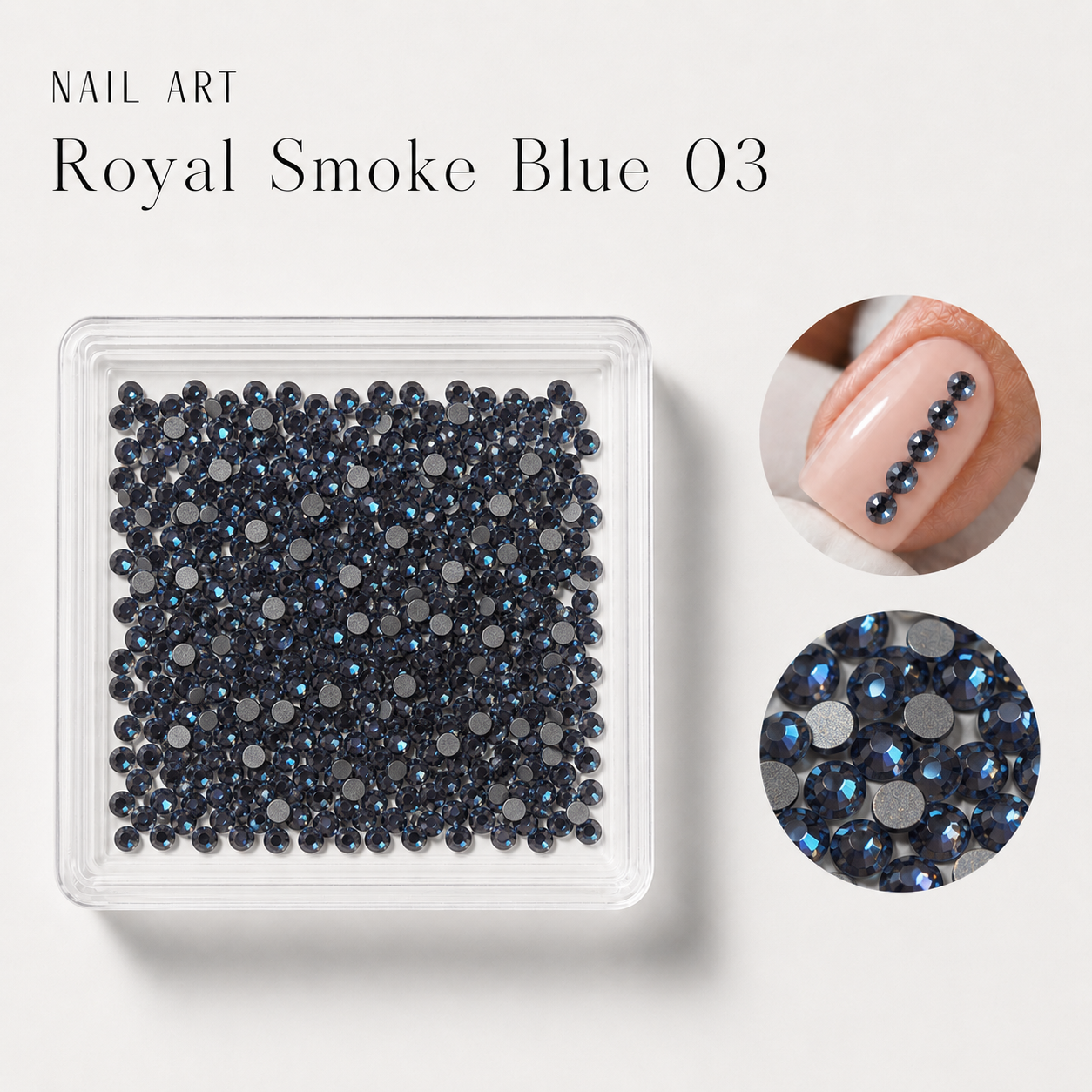 Image of Nail Art Royal Smoke Blue 03