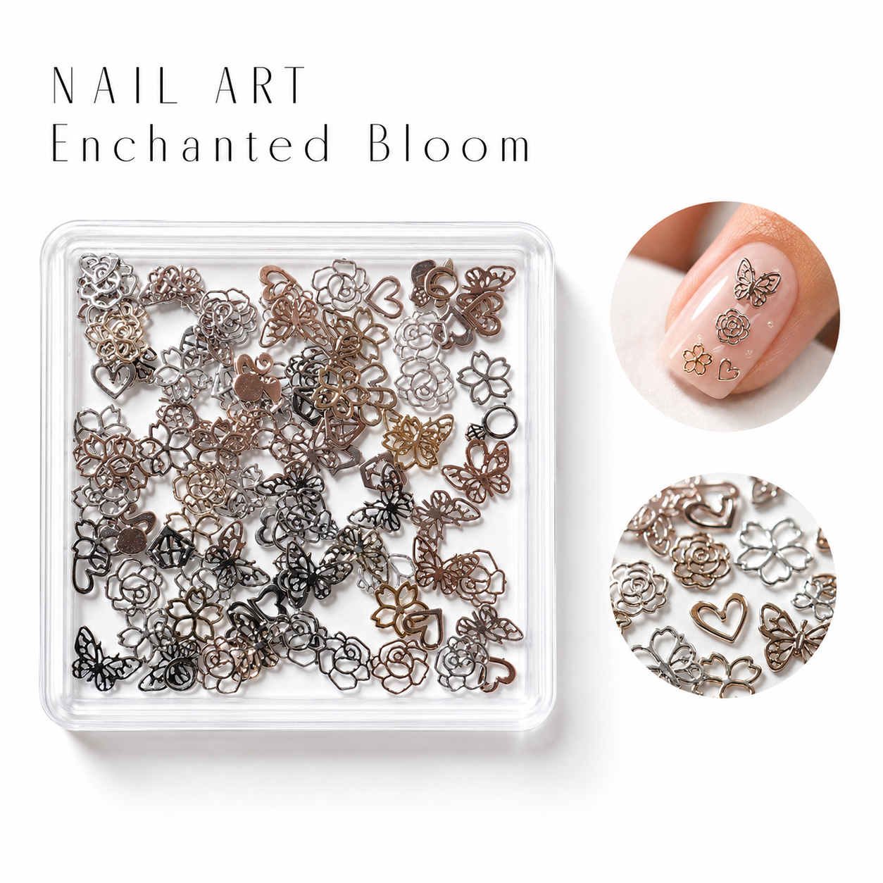 Image of Nail Art Enchanted Bloom