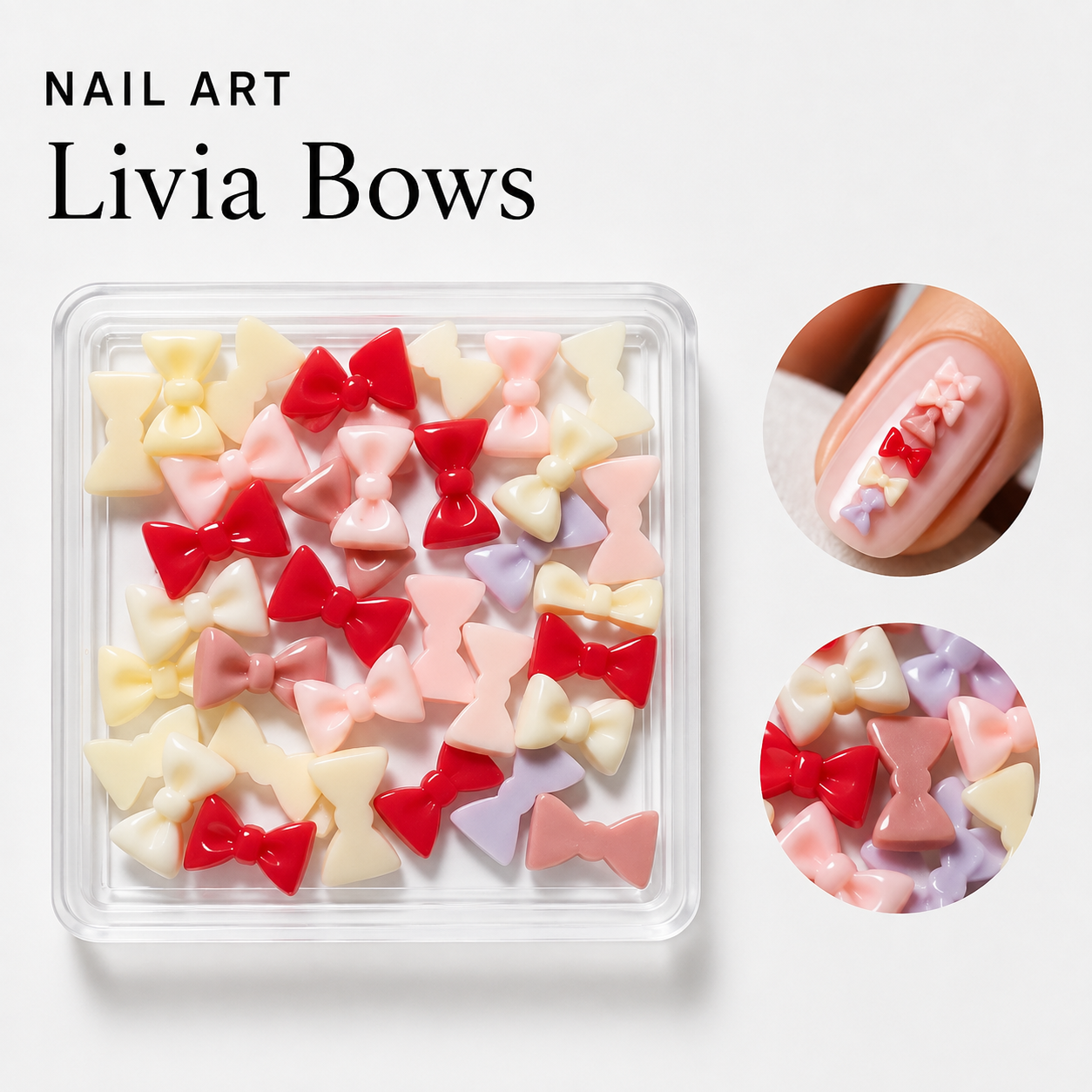 Image of Nail Art Livia Bows