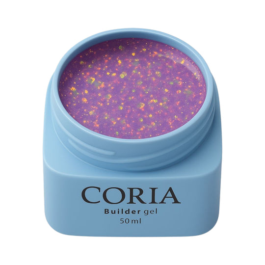 Builder Gel 20245 Coria – borcan 50 ml cu gel lila sclipitor