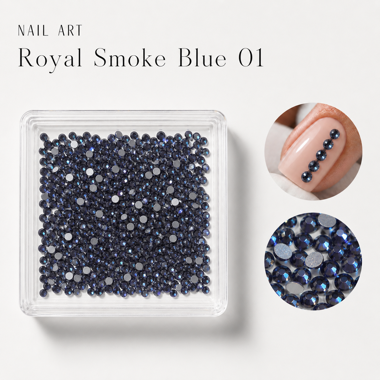Image of Nail Art Royal Smoke Blue 01