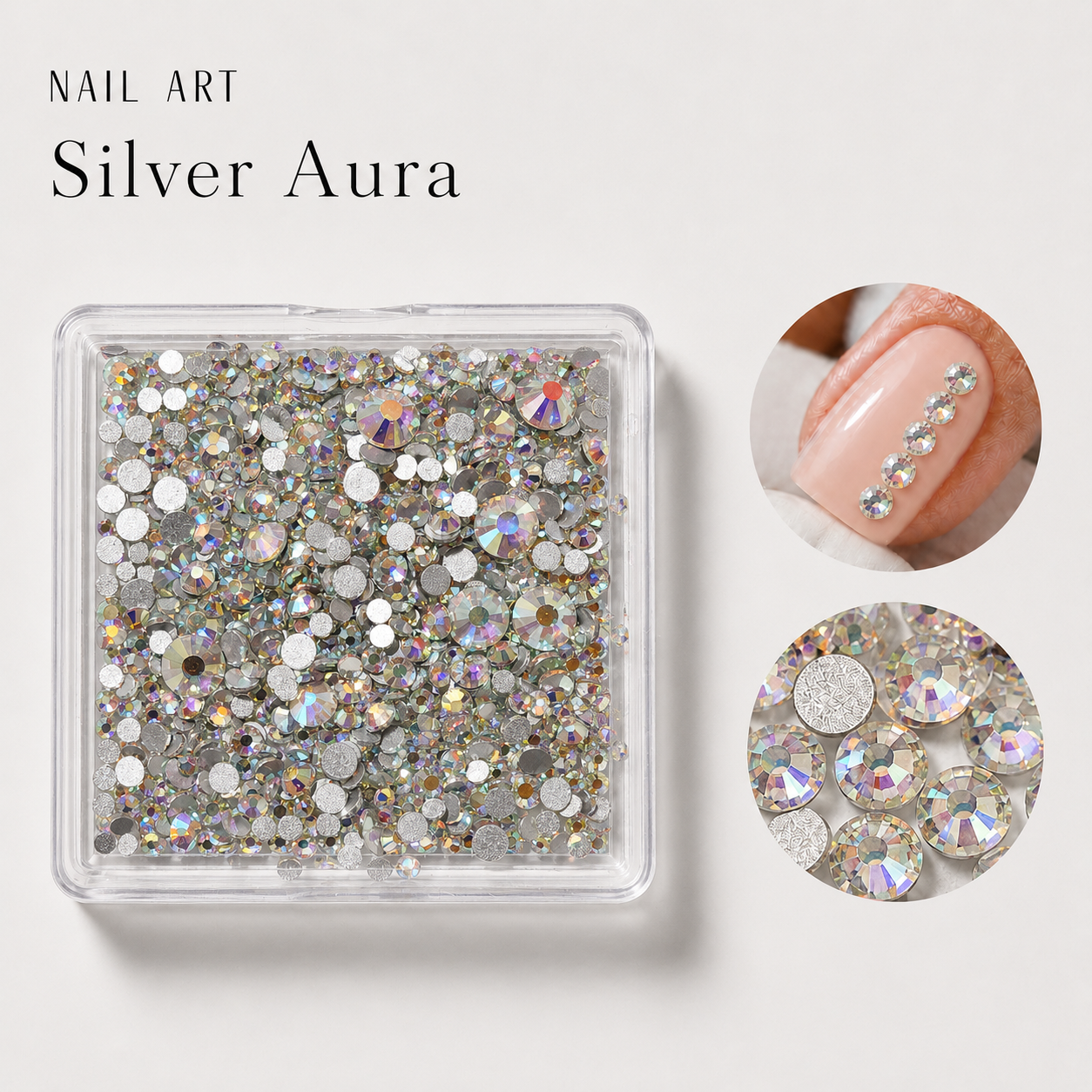 Image of Nail Art Silver Aura