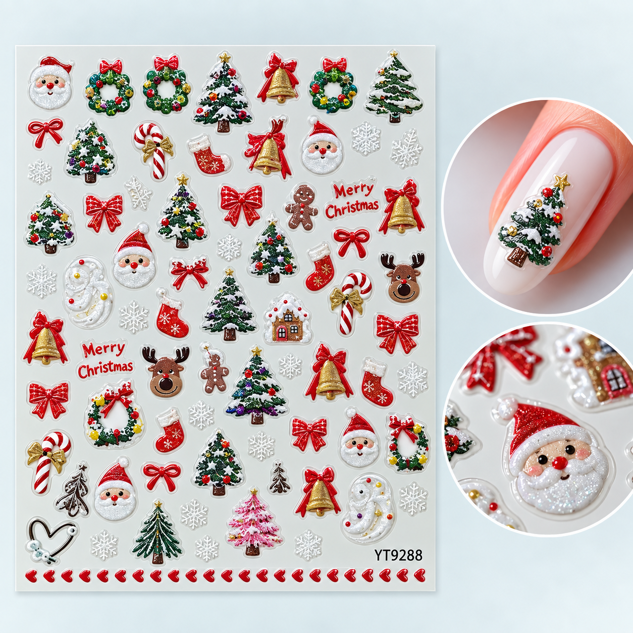 Image of Sticker Nail Art 9288 Snow