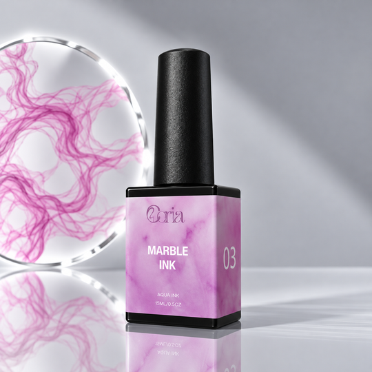 Marble Ink 03 Coria, flacon 15 ml, cu efect marmorat roz