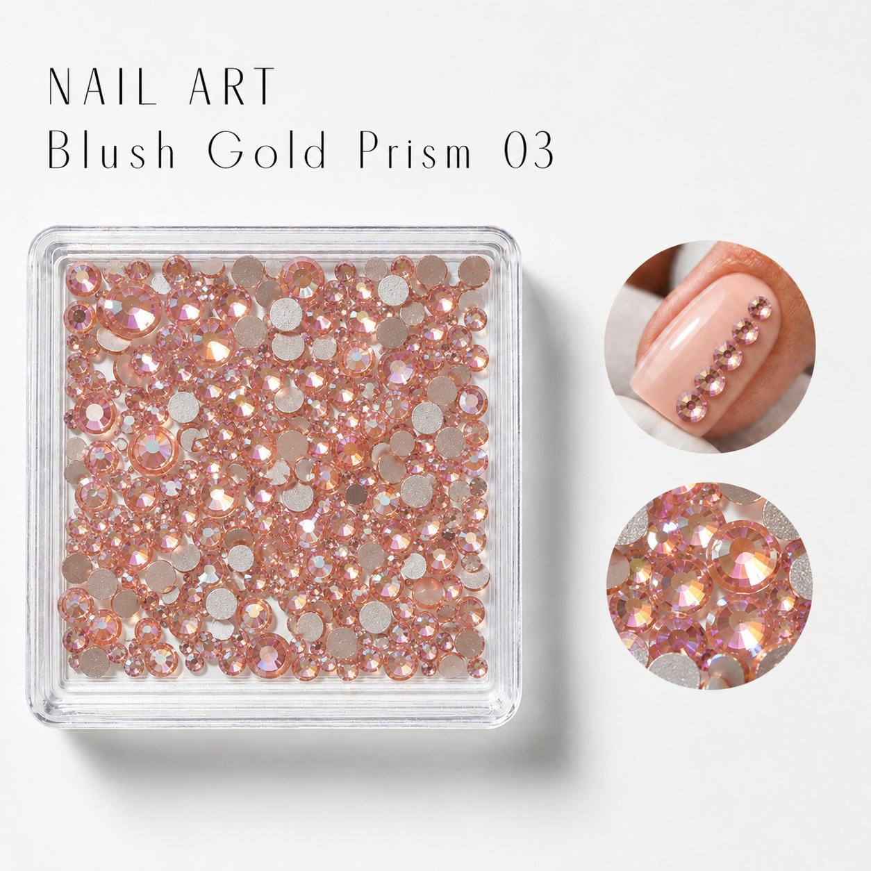 Image of Nail Art Blush Gold Prism 03