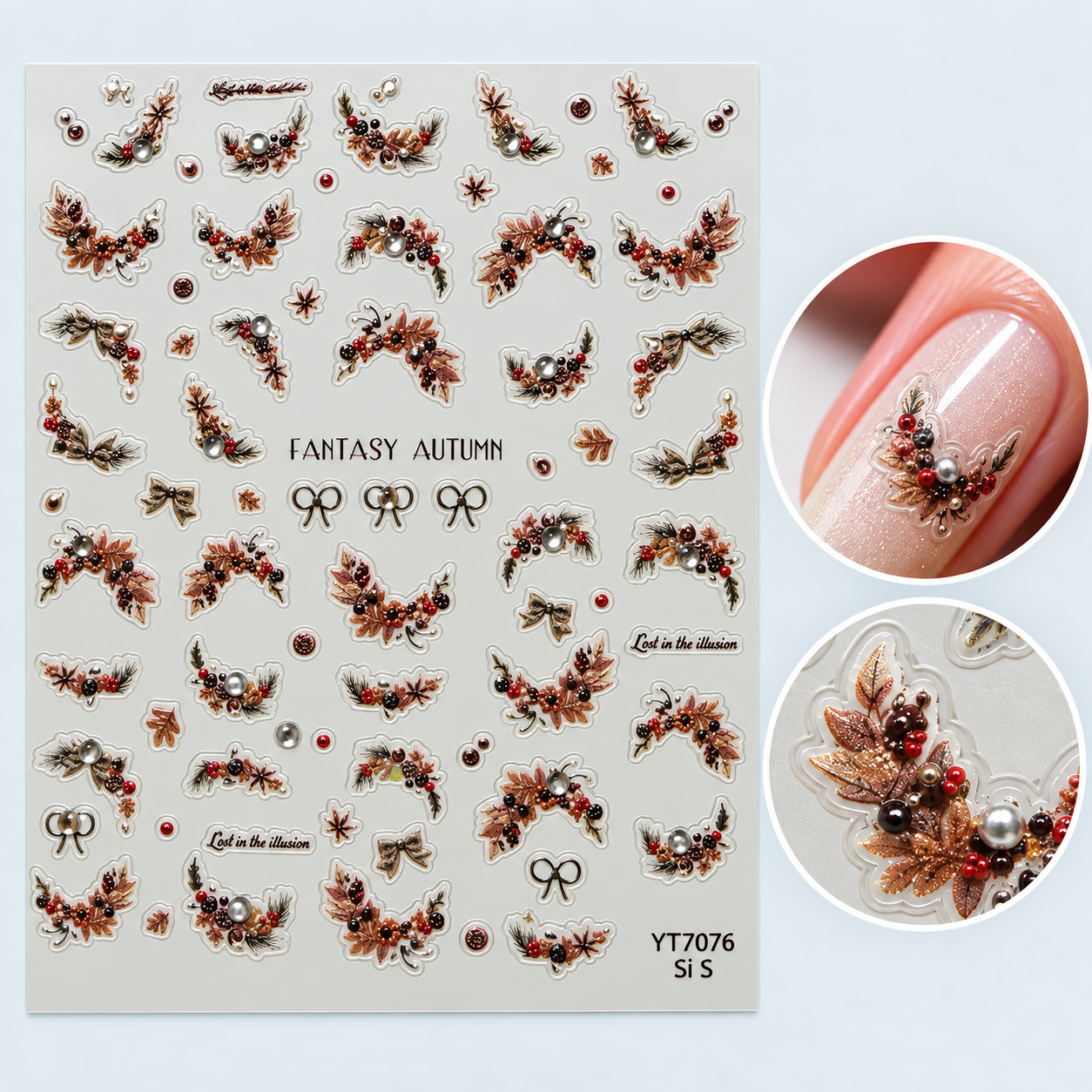 Image of Sticker Nail Art 7076 Halo
