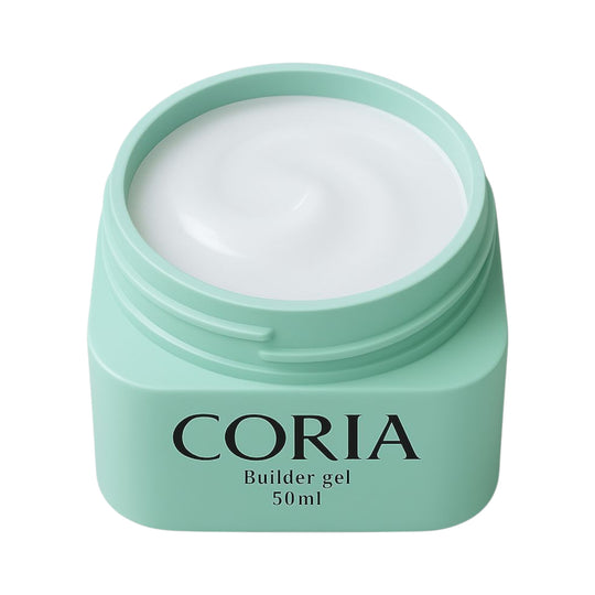 Builder Gel Milky White Level 1 – borcan Coria verde mentă, 50 ml, deschis
