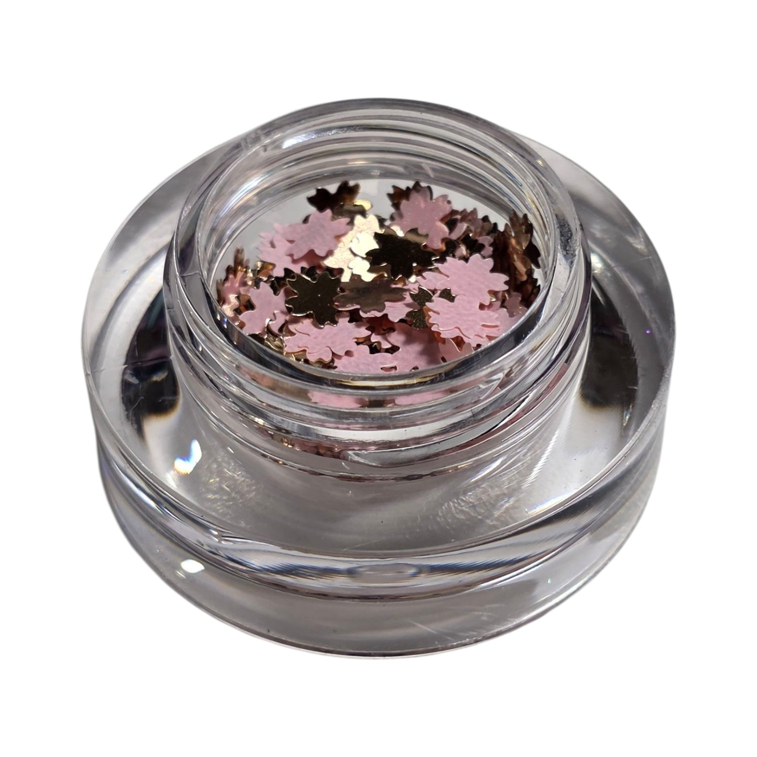 Decor pentru unghii Flori 2 Pink+Gold