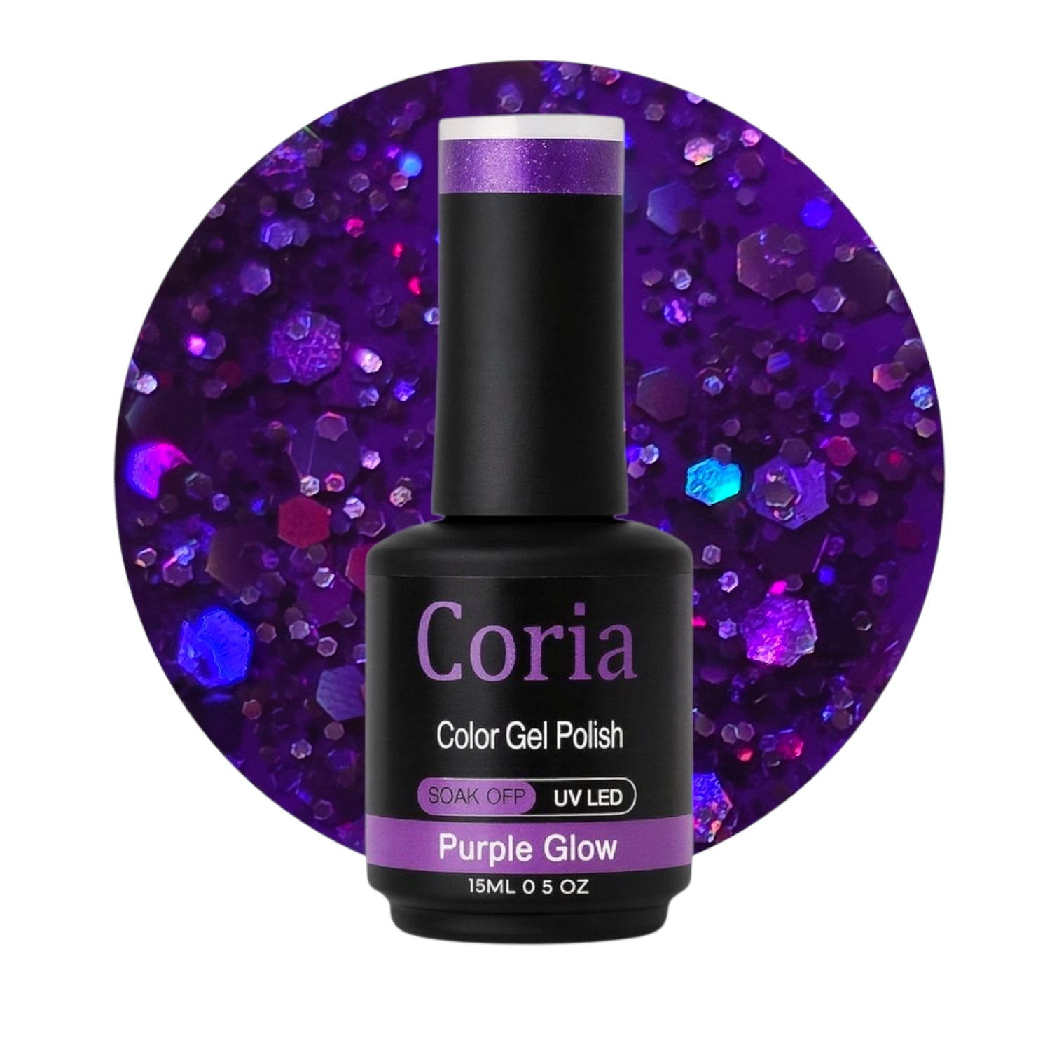 Image of Oja Semi Coria 15 ml Purple Glow 136