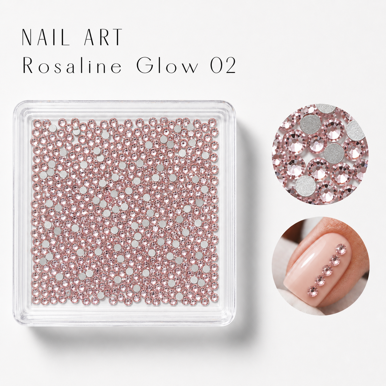 Image of Nail Art Rosaline Glow 02