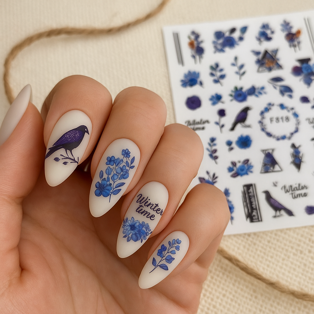 Image of Sticker Unghii Icy Garden 818