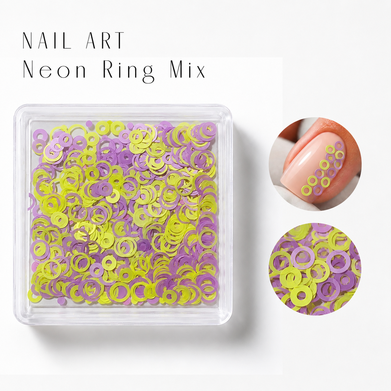 Image of Nail Art Neon Ring Mix