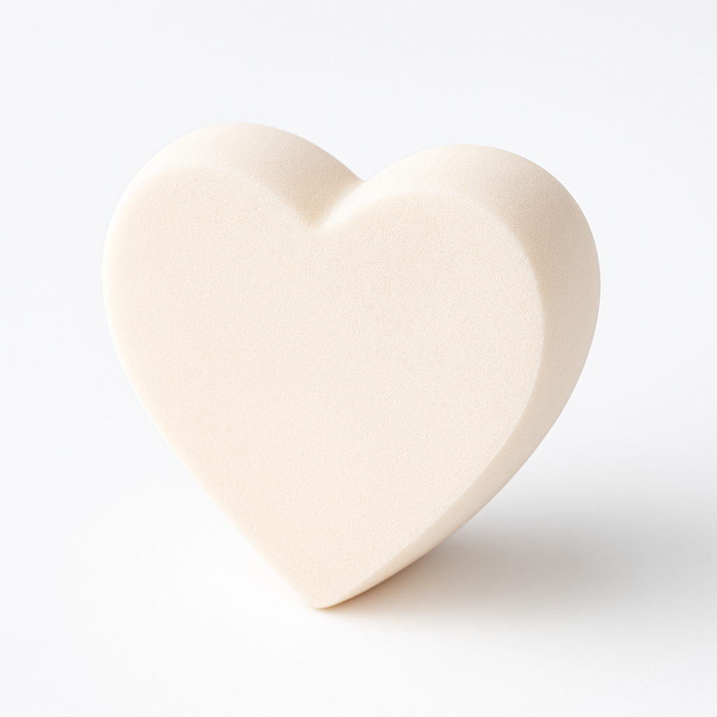 Burete Silicon Blender Make-up Heart