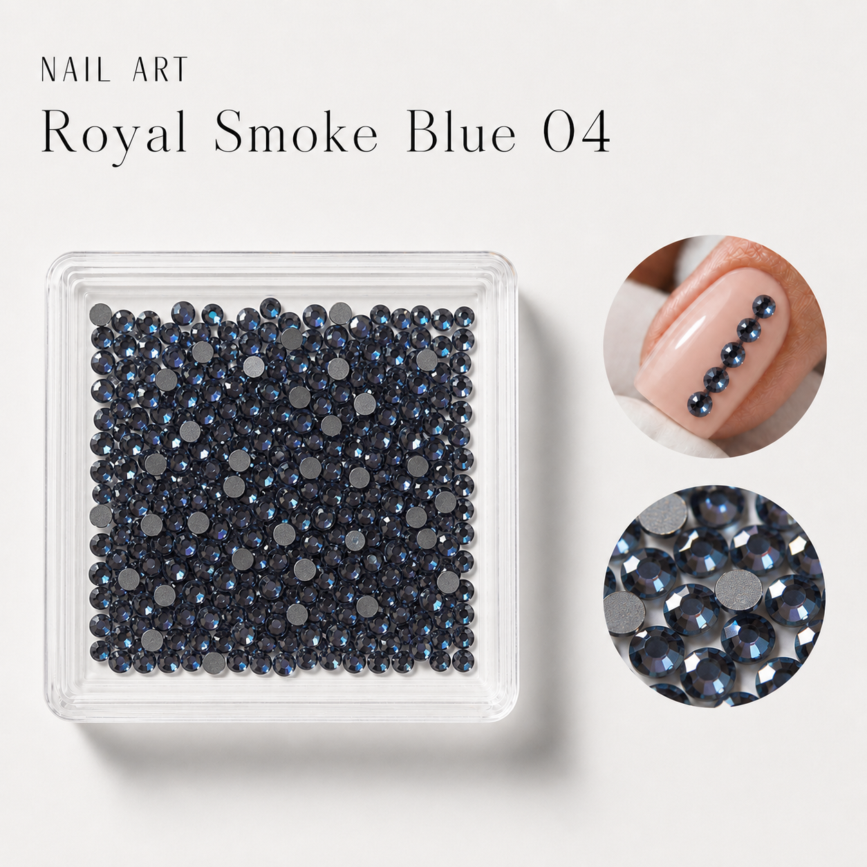 Image of Nail Art Royal Smoke Blue 04