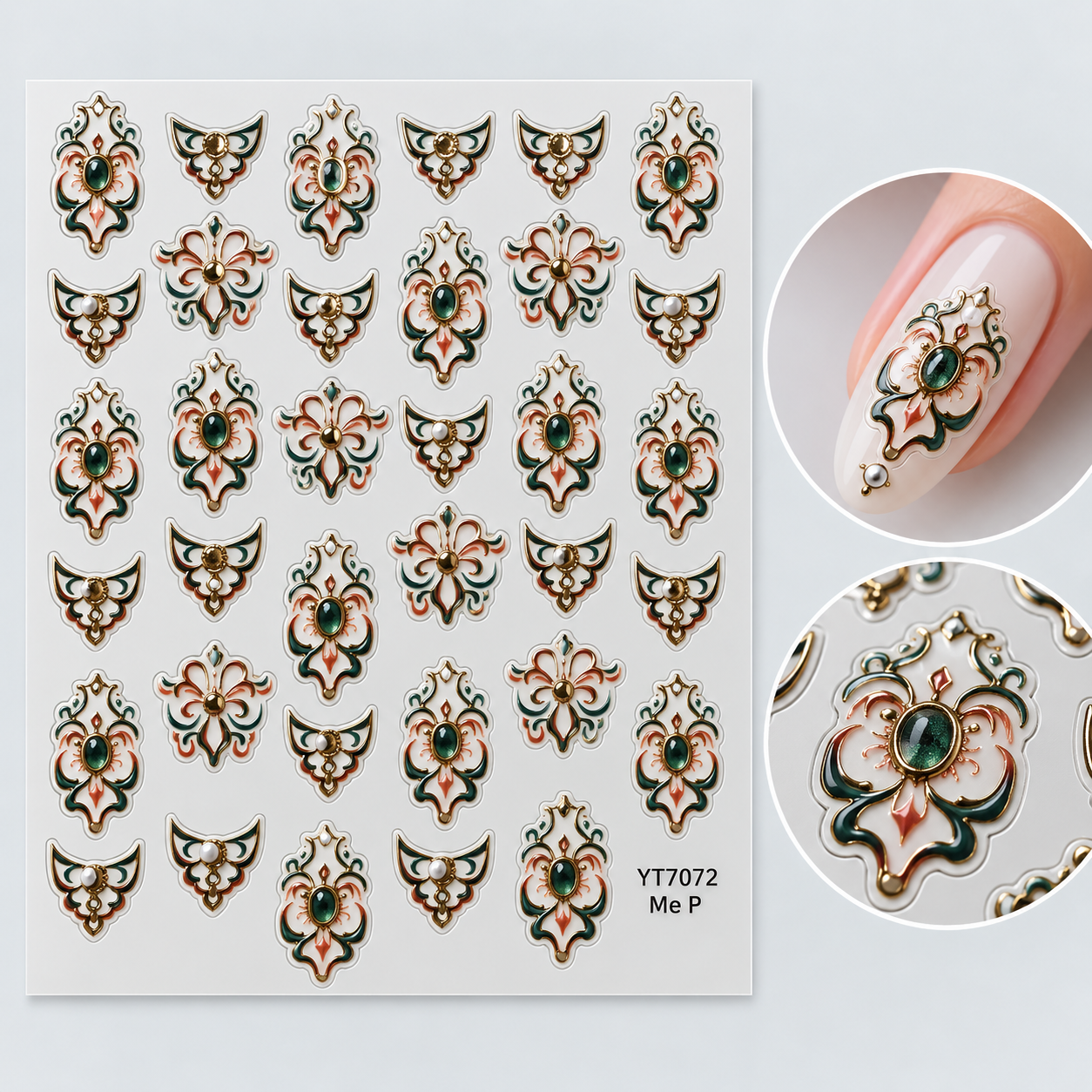 Image of Sticker Nail Art 7072 Gold RAW