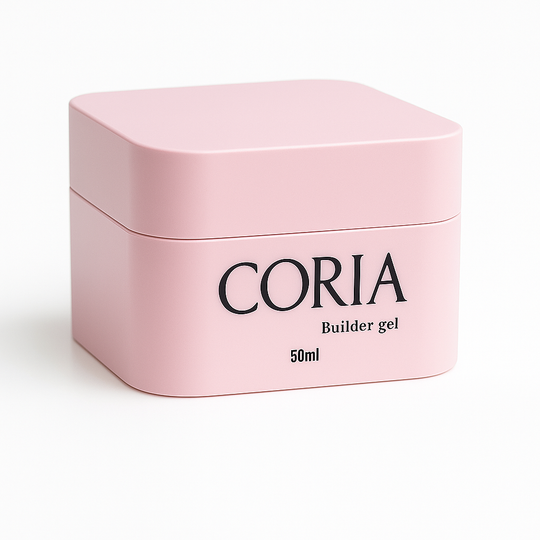 Builder Gel Coria – borcan roz 50 ml, închis