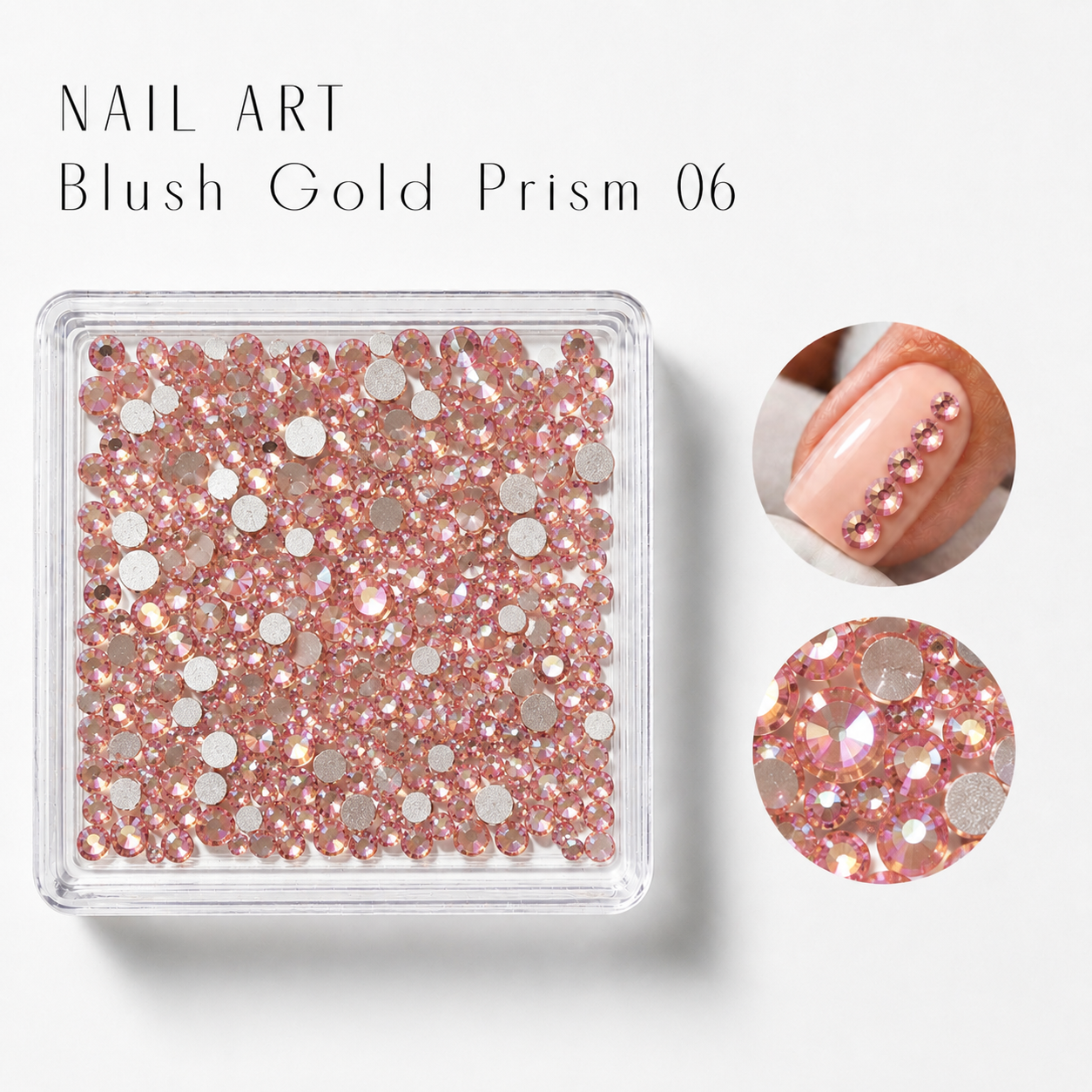 Image of Nail Art Blush Gold Prism 06