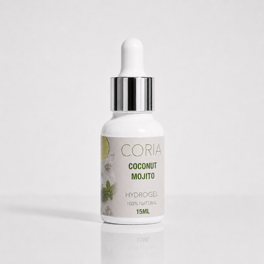 Hydrogel pentru cuticule Coconut Mojito Coria, flacon 15 ml cu pipetă