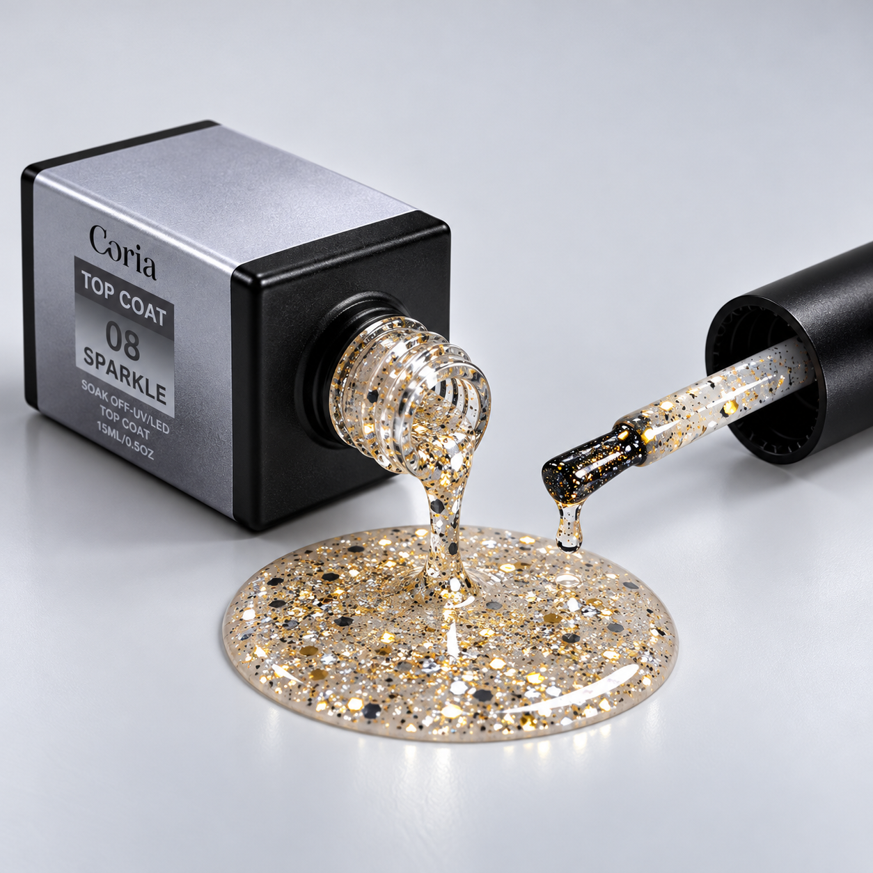 Top Coat Glitter 15ml 08