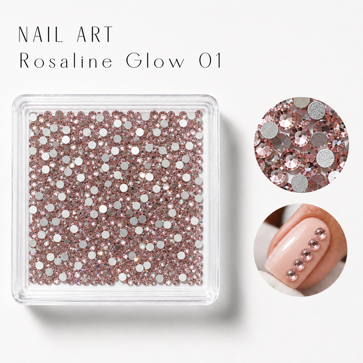 Image of Nail Art Rosaline Glow 01