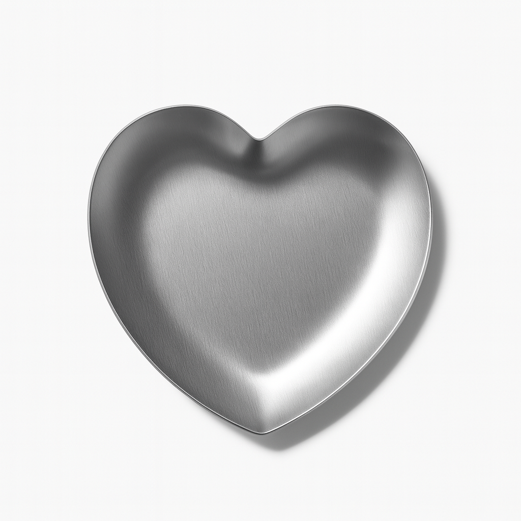 Tavita Metal Inima Silver