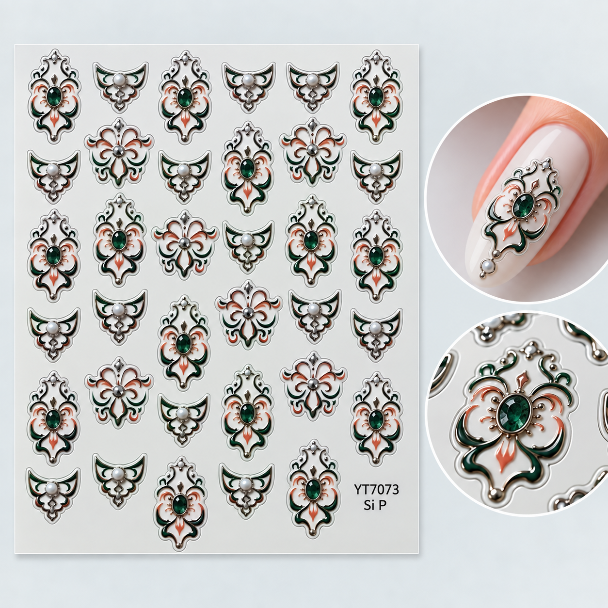 Image of Sticker Nail Art 7073 Silver RAW