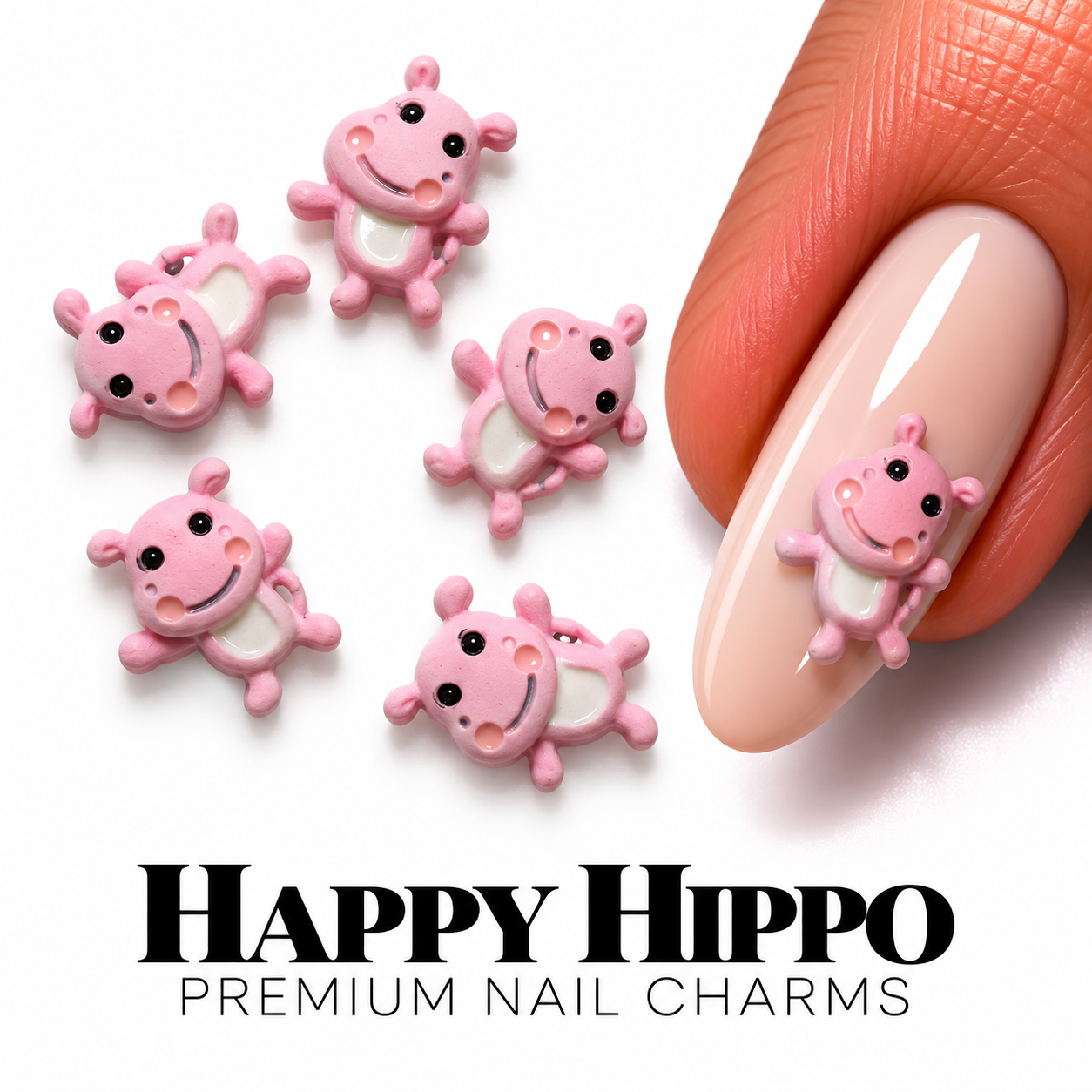 Image of Nail Art Happy Hippo
