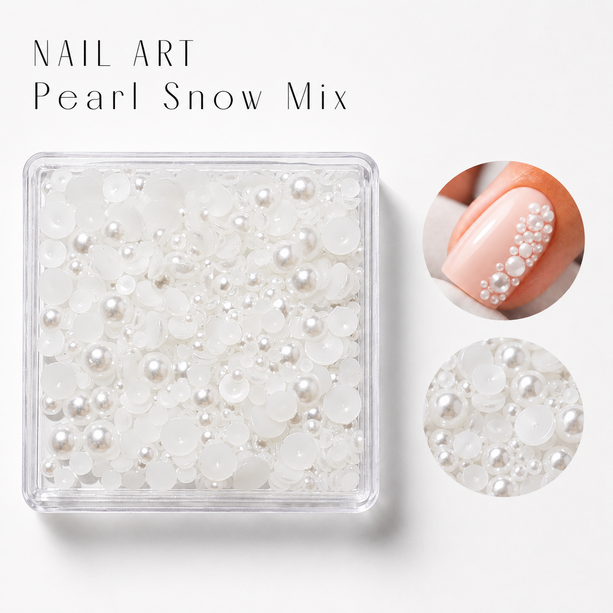 Image of Nail Art Pearl Snow Mix