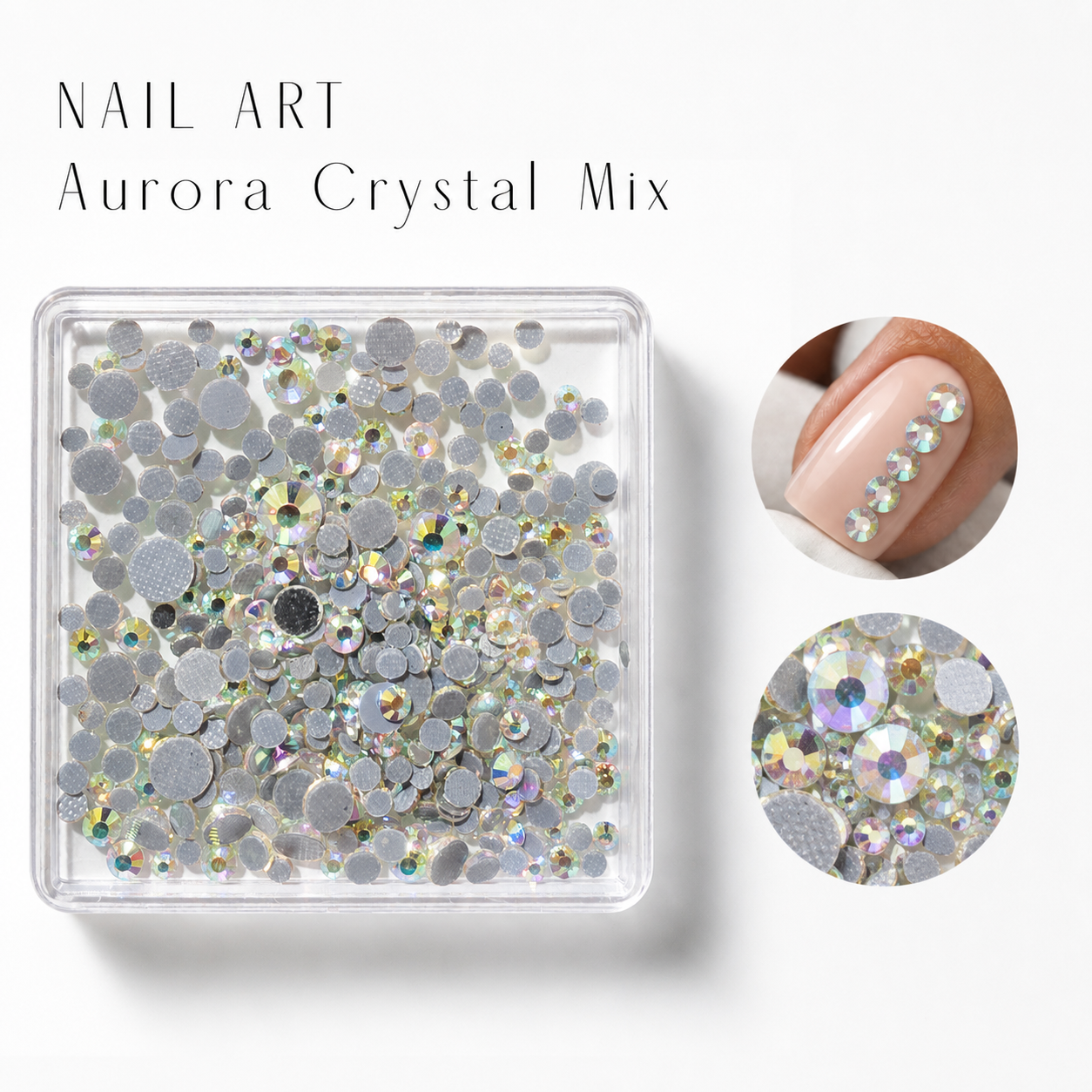 Image of Nail Art Aurora Crystal Mix