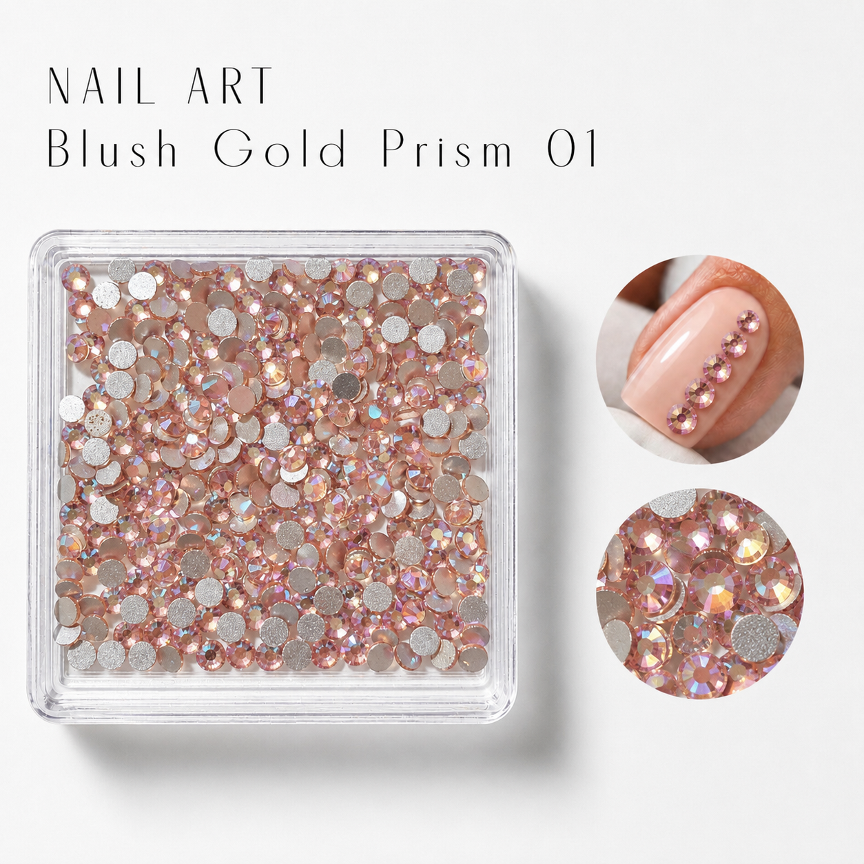 Image of Nail Art Blush Gold Prism 01